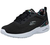 Skechers 149756 Bkmt, Sneaker Donna, Finiture In Rete Nera, 35.5 EU