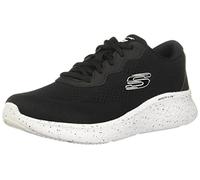 Skechers 149990 Bkw, Sneaker Donna, Rete Nera Con Finiture Bianche, 36 EU