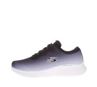 Skechers 149995 Bkw, Sneaker Donna, Nero Bianco Mesh Trim, 36 EU