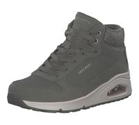 Skechers 177181 OLV Stivali stringati in pelle e sintetico da donna, colore verde