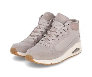 Skechers 177181 TPE - Stivali stringati in pelle e sintetico da donna, colore: beige