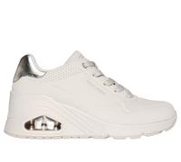 Skechers Sneakers Uno Wedge 177520/OFWT Hi Steps Donna Bianco Taglia 40
