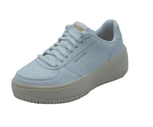 Skechers 185110 Be Lifted White Sneakers Sportive per Donna in pelle bianco