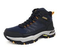 Skechers 204634 Nvbk, Scarpe da ginnastica Uomo, Maglia In Pelle Nera Navy, 44 EU