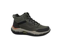 SKECHERS 205587 SANTORO olive verde scarponcini uomo lacci memory foam