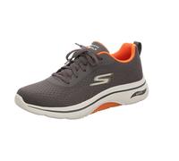 Skechers Go Walk Arch Fit 2.0 Sneaker Uomo, Carbone/Arancione, 41.5 EU