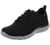 Skechers 232394 Bkgy, Sneaker Uomo, Trim In Maglia Nera, 45 EU