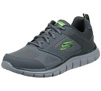 Skechers 232398 Char, Scarpe da ginnastica Uomo, Rivestimento In Maglia Di Pelle Di Carbone, 41.5 EU