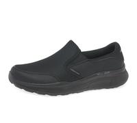 Skechers 232515 Bbk, Scarpe da ginnastica Uomo, Maglia Nera Duraleather Trim, 45.5 EU