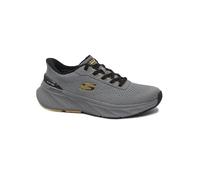 Skechers 232846 EDGERIDE Charcoal Yellow Grigio Scarpe Uomo Sneakers Lacci Tessuto Slip-INS 40