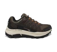 Skechers 237501 Bror, Scarpe da ginnastica Uomo, Brown Leather Mesh Orange Trim, 41 EU
