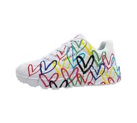 Skechers 314064l Wmlt, Scarpe da ginnastica Bambine e ragazze, White Synthetic Multi Trim, 38 EU