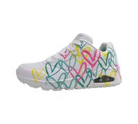 Skechers Ragazza Uno Lite Lovely Luv Sneaker, bianco, 39 EU