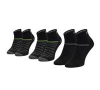 Skechers 3PPK Wm Mesh Ventilation Quarter Socks SK42017-9997, calzini unisex, nero, 35-38 EU, Nero, 35