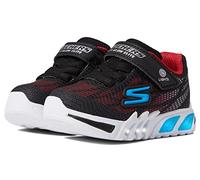 Skechers 400137n Bkrb, Sneaker Bambini e ragazzi, Nero Sintetico Rosso Blu Trim, 21 EU