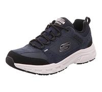 Skechers 51893 NVBK, Sneaker Uomo, Navy Leather/Pu/Mesh/Black Trim, 43 EU