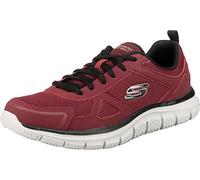 Skechers Track-Scloric - Sneaker da uomo, rosso/nero, 45 EU
