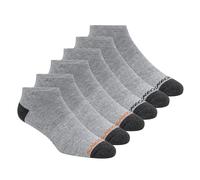 Skechers 6 Pack Walking Low Cut Calze in Grigio, Taglia Largo