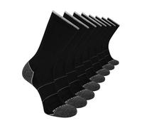 Skechers 8-pack Work Collection Crew Socks, Extended Cushion & Mesh Ventilation Calzini Uomo