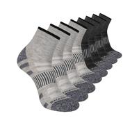 Skechers 8-pack Work Collection High Quarter Crew Socks, Extra Cushion & Mesh Ventilation Calzini Uomo
