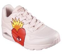 Skechers Adult UNO - Flaming Heart Rose, Rosa, 37 EU