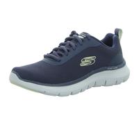 Skechers Advantage, VANTAGGIO Flex 5.0 Uomo, Navy Mesh Duraleather Arancione Trim, 43 EU
