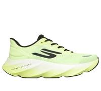 Skechers Aero Burst Performance - Scarpe da Corsa da Uomo, con Ammortizzazione Massima, Basse, in Rete, per Atletica, Finiture in Tessuto Giallo, 45.5 EU