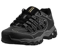 Skechers After Burn M.Fit Slipper da Uomo, Nero Carbone, 44 EU