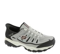 Skechers Afterburn M. Fit Ridgeburn Hands Free Slip-in, Mocassino Uomo, Grigio e Nero, 45 EU