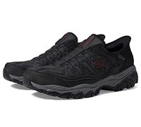 Skechers Afterburn M. Fit Ridgeburn Hands Free Slip-in, Mocassino Uomo, Nero Grigio Scuro, 50.5 EU X-Larga
