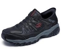 Skechers Afterburn M. Fit Ridgeburn Slipper da Uomo, Nero Grigio Scuro., 39 EU