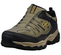 Skechers Afterburn M. Fit Wonted, Mocassino Uomo, Pebble, 46 EU X-Larga