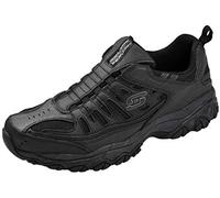 Skechers Afterburn M. Fit Wonted, Mocassino Uomo, Nero/Carbone, 46 EU X-Larga