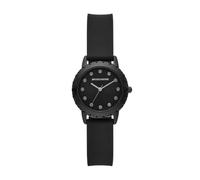Skechers Anaheim tre lancette nero silicone orologio donna, nero