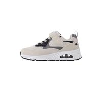 Skechers and Strap Sneaker W Overlays Low Top Sneakers, Naturale, 13.5 UK Child