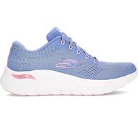 Skechers Arch Fit 2.0 Big League, Scarpe da Ginnastica Donna, Blue Mesh/Pink Trim, 38 EU