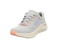 Skechers Arch Fit 2.0 Big League, Sneaker Basse Donna, Light Grey Mesh Periwinkle Coral Trim, 37 EU