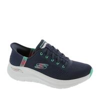 Skechers Arch Fit 2.0 Easy Chic, Scarpe da Ginnastica Donna, Blu Marino, 40 EU Larga
