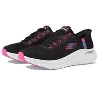 Skechers Sneaker da Donna Hands Free Slip-in Arch Fit 2.0-Easy Chic, BKHP = Nero/Rosa Acceso, 35 EU