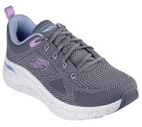 Skechers Arch Fit 2.0 Fast PacedSneaker da Donna, Multi Trim in Maglia Grigia, 38 EU