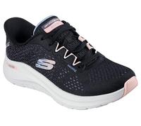 Skechers Arch Fit 2.0 Fresh Pace, Scarpe da Ginnastica Donna, Black Mesh/Pu/Multi Trim, 36.5 EU