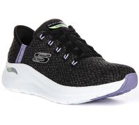 Skechers Arch Fit 2.0 Good Energy Knit Vegan Donna Nero Multicolore UK 4 - 8
