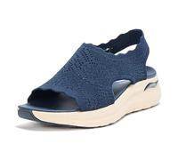 Skechers Arch Fit 2.0-Flawless Choice, Sandalo Sportivo Donna, Marina Militare, 39 EU