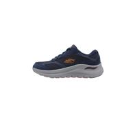 Skechers Arch Fit 2.0 The Keep, Scarpe da Ginnastica Uomo, Navy Suede/Mesh/Duraleather/Trim, 43 EU
