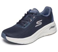 Skechers Donna Arch Fit 3.0 Sneaker, Navy Mesh Synthetic Trim, 39 EU