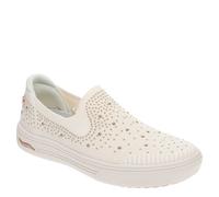 SKECHERS Arch Fit Arcade Off White Glitz Gal Sneaker Donna Taglie 5-11/Nuovo