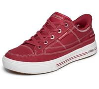 Skechers Arch Fit Arcade-See Ya There - Sneaker da Donna Senza Mani, Rosso, 39 EU
