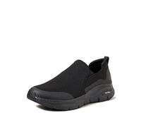 Skechers Arch Fit Banlin, Sneaker Uomo, Black Mesh/Black Synthetic/Trim, 47.5 EU