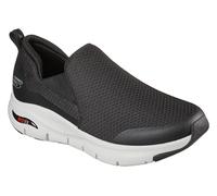 Skechers Arch Fit Banlin, Sneaker Uomo, Black Mesh/White Synthetic/Trim, 41 EU