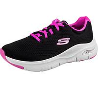 Skechers Arch Fit - Big Appeal, Scarpe da ginnastica Donna, Black Pink, 36.5 EU